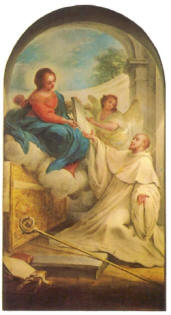 San Bernardo e la Madonna