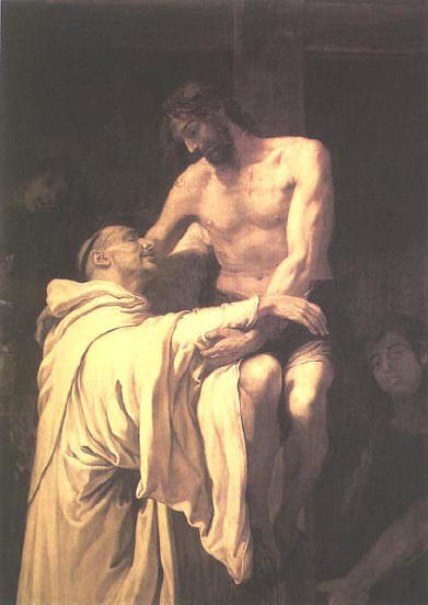Cristo Gesu' e San Bernardo